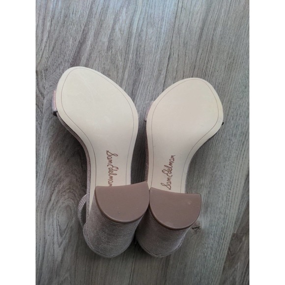 Sam Edelman Yaro Ankle Strap Heeled Sandals Blush Gold - Picture 12 of 12
